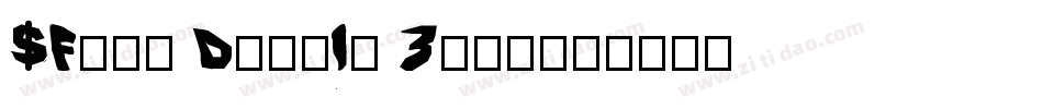 $Five Double Zero字体转换